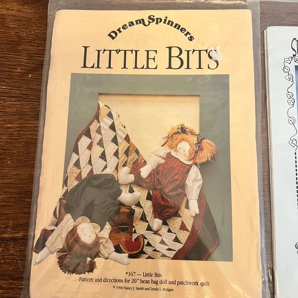 Lot of 2 Vintage Sewing Patterns – Little Bits & Kitt and Her Caboodles Unused